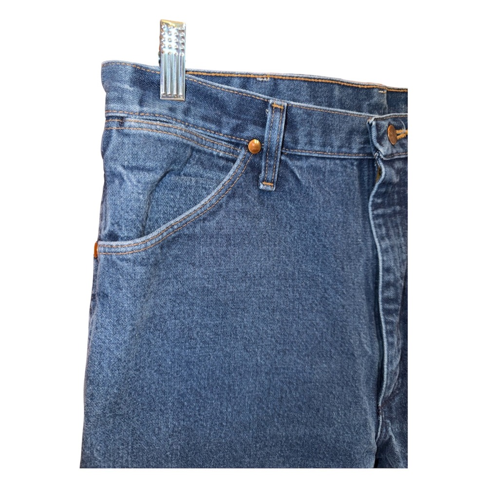 VTG Wrangler 13MWZ Cowboy Cut Orig Fit Jeans Mens 36x38 (Fits 33x36) Made in USA - Picture 3 of 12